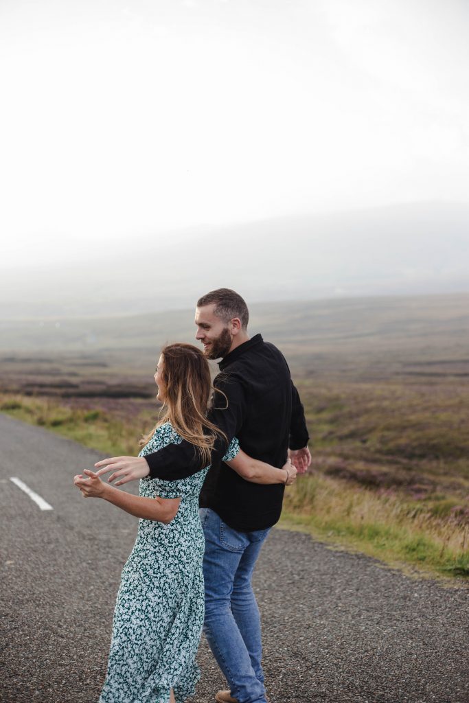 Anna and Colm couples photography in wicklow mountains
