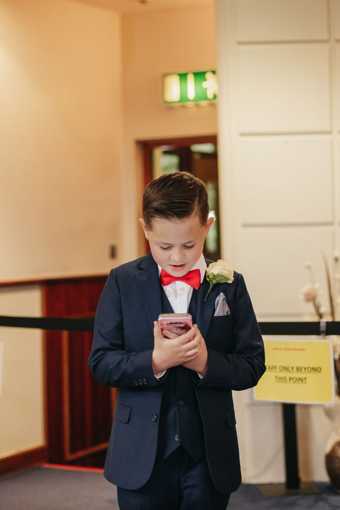 Troy and Laura Dublin City Wedding son reading a speech