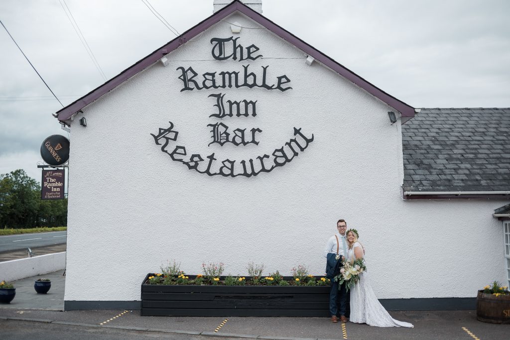 Jack and Katie the Ramble Inn Bar Restaurant Elopement wedding photography